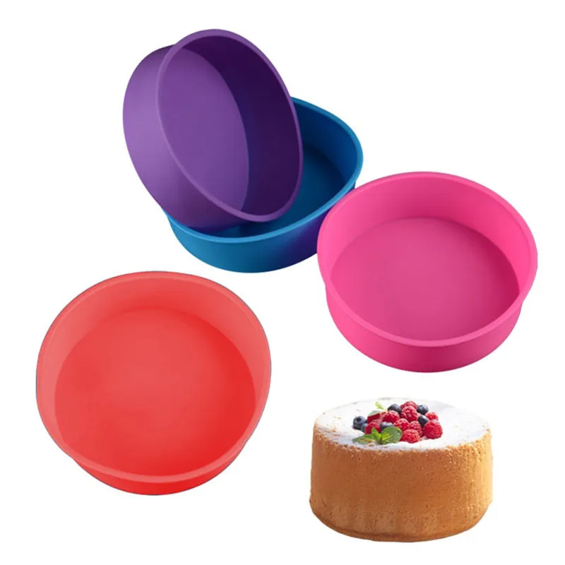 Домашний Кухня, столовой, кондитерские инструменты круглый силиконовые формы; 2-слойный комплект формы для торта, Мусса Форма для выпекания на день рождения формы для пирожных