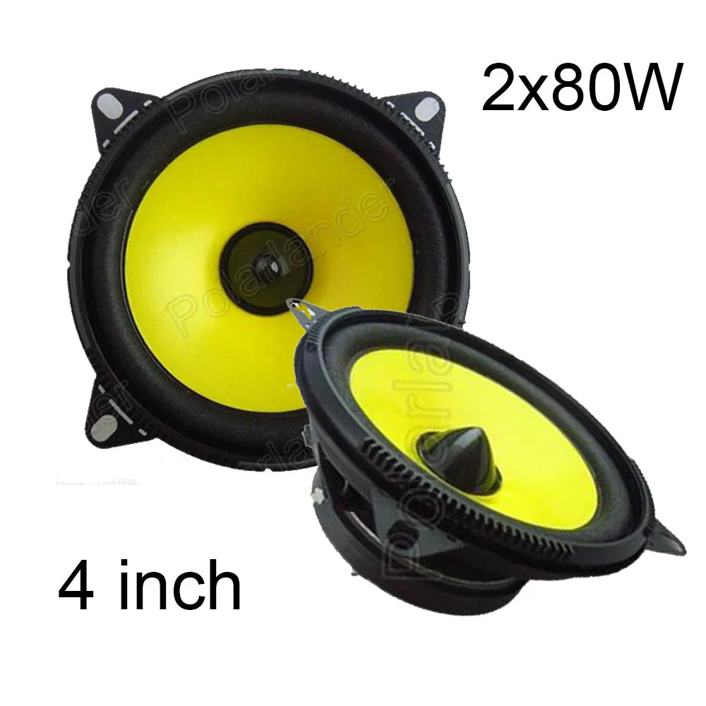 

1pair 4 inch Perfect Process Surrounding Music Car speakers full range audio stereo speaker 2x80W