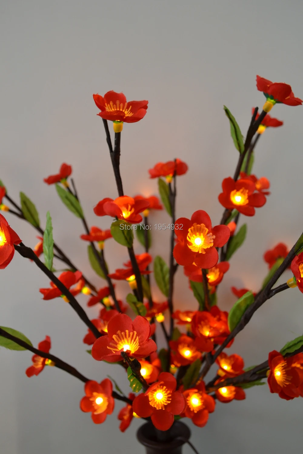 20 Height 60led Cherry Blossom Branch Light With Green Leaf Decoration 3v Dc Adaptor 3 Aa Timmer Battery Box Free Of Charge Cherry Blossom Branch Blossom Branchcherry Blossom Branch Lights Aliexpress