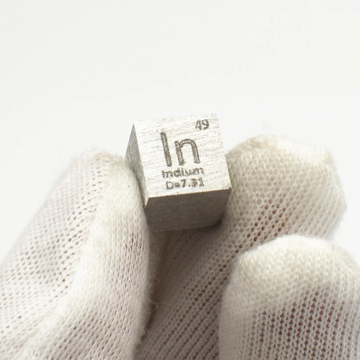

Indium Cube 10x10x10mm In Rare Expensive Metal Element Collection Hobbies Science Experiment Density Development Business Gift