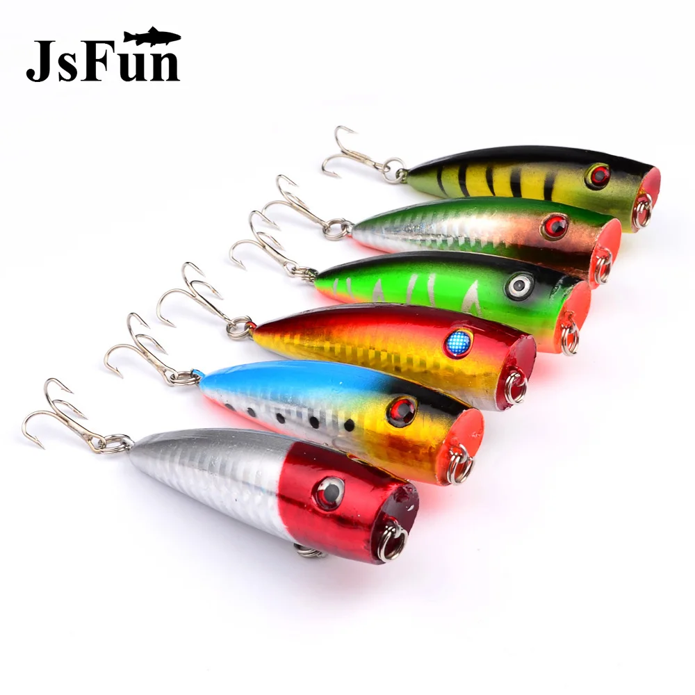 Buy 6pc Fishing Lures Saltwater 6colors Popper Lure 2.