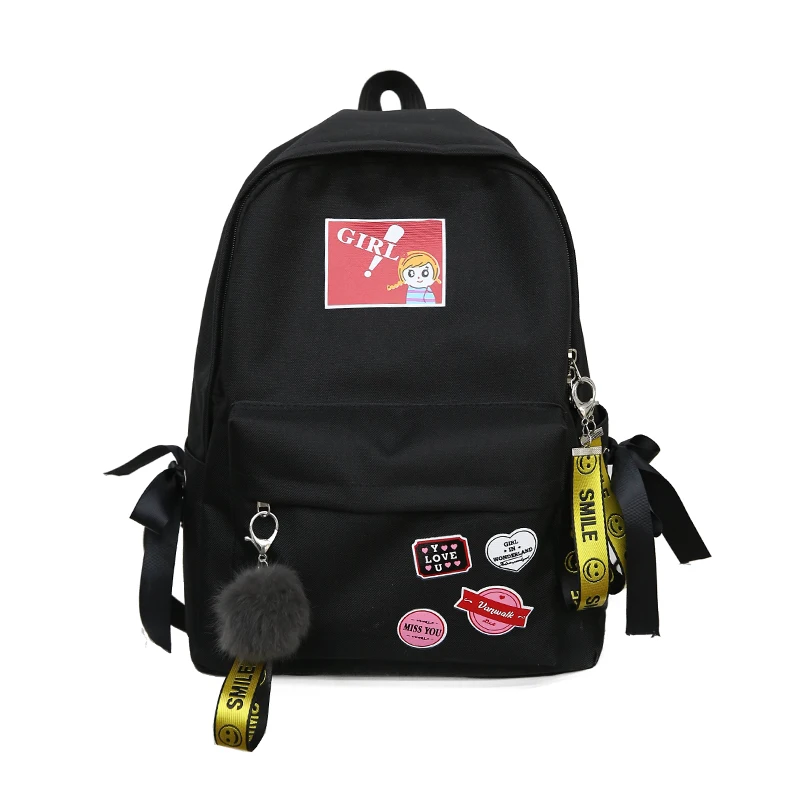 Backpacks Casual College Students School Campus Girls Backpack Canvas