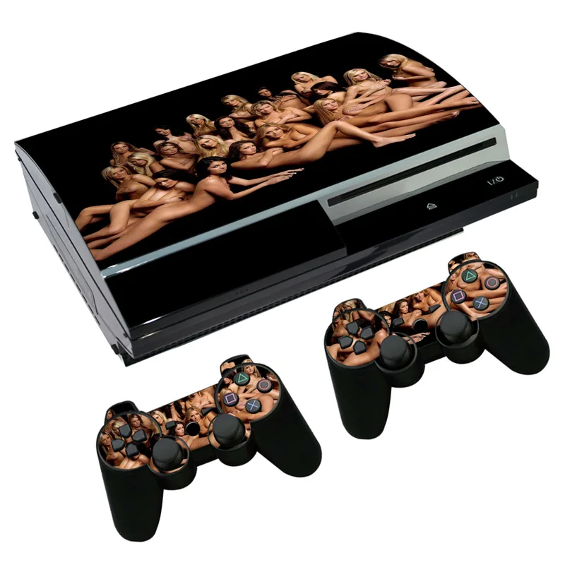 Кожа Наклейка для PS3 Fat playstation 3 консоль и контроллеры для PS3 Skins Наклейка Виниловая пленка-сексуальная леди женщина