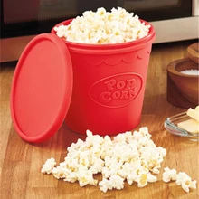 2016 neue DIY popcorn Eimer Mikrowellengeeignet Popcorn Maker Faltbare Pop Mais Schüssel Mikrowellenfest popcorn maker küche backformen