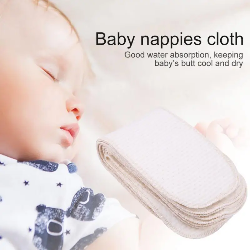 10 PCS /lot Reusable Baby Infant Cloth Diapers Liners Washable Soft Cotton Newborns Cloth Diaper