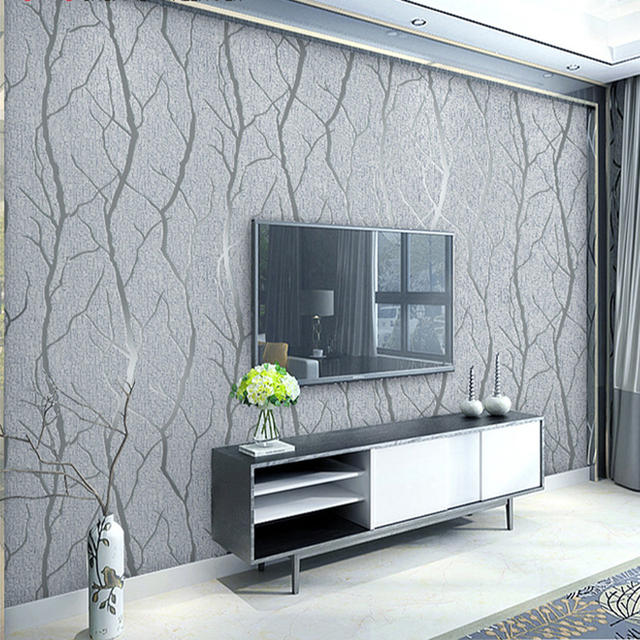 European Modern Luxury Minimalist Non-woven Stripe Wallpaper Roll 2 Colors 5.3㎡ 