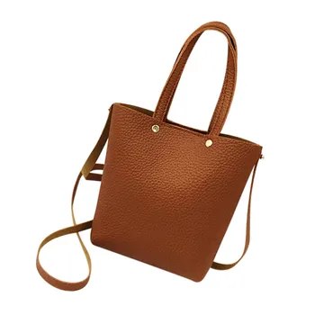 

Women Bags Fashion Leather Pure color Shoulder With Corssbody Bag&Handbag bolsa feminina sac a main femme de marque soldes