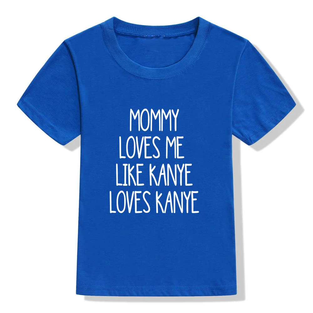 Mommy Loves Me/стильные футболки летняя Милая Детская футболка с короткими рукавами