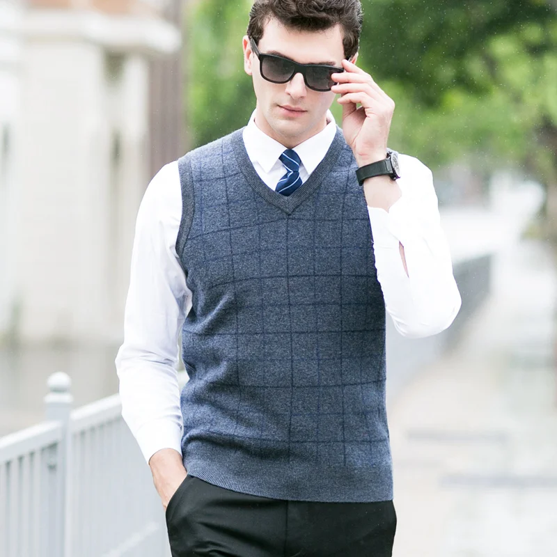 Wool Knitting Sweater Vest 