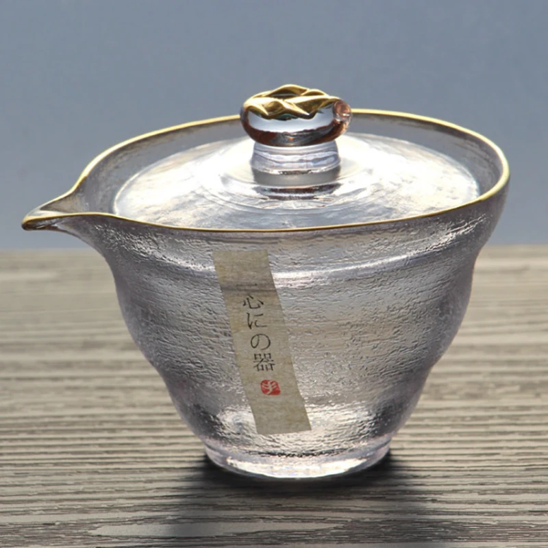 Buy 160ml High Quality Frosted Glass Gaiwan Cup Black