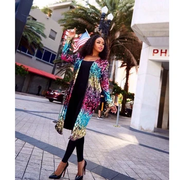 

2019 Multicolor New Fashion elegant Sequins Long Dress Deep V Neck Patchwork Belt Chic Autumn Sexy Women Casual Vestidos Club