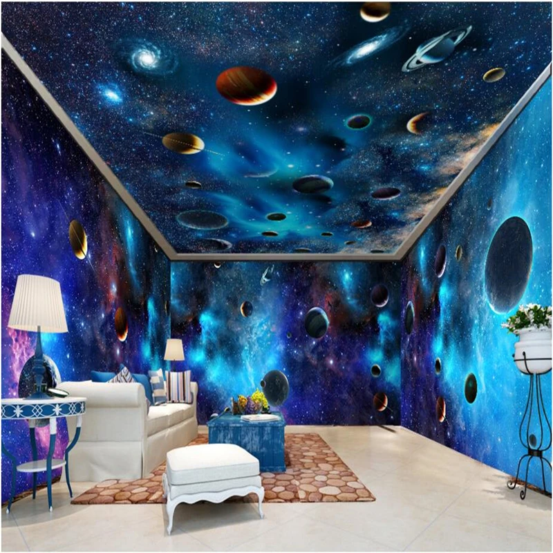 Star Galaxy Planet Custom photo wallpaper for walls 3 d TV background large mural 3d wallpaper for living room contact-paper