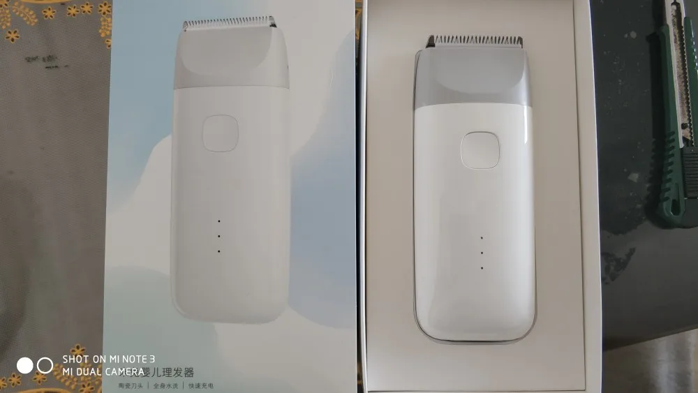 Новинка Xiaomi MiTu USB перезаряжаемая Безопасная электрическая машинка для стрижки волос Бритва IPX7 Водонепроницаемая Бесшумная машинка для стрижки детей