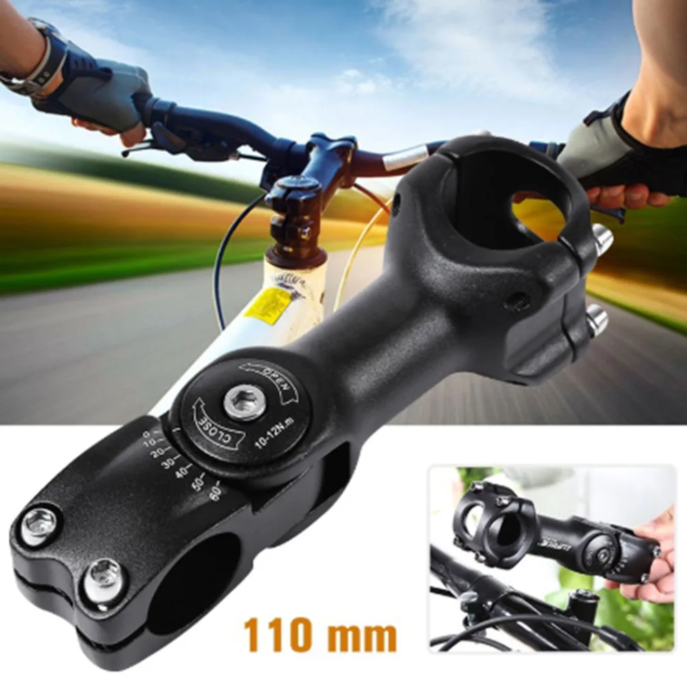 

3D Forged Adjustable Handlebar Stem Riser Cycling MTB Bicycle Aluminum Alloy 31.8 X 90MM/110MM