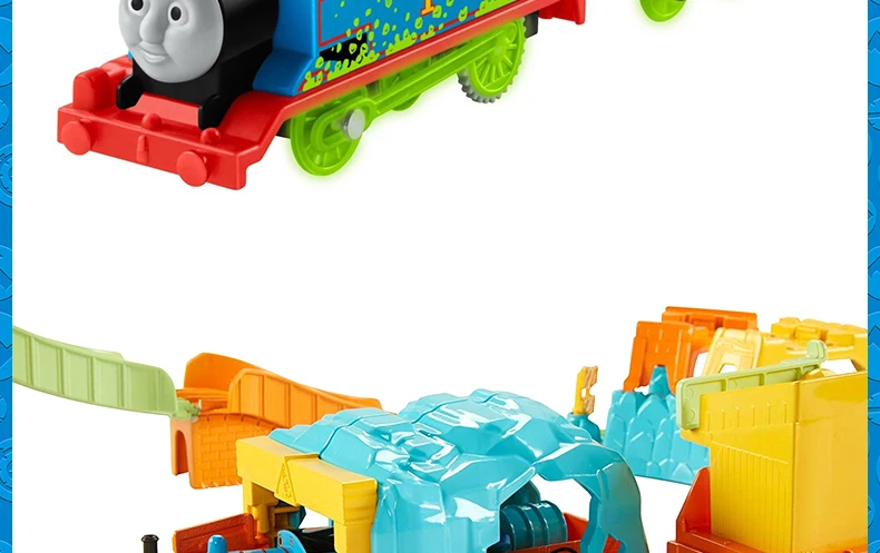 Паровозик Томас, светящийся Темный паровозик, маленький паровозик, светящаяся шахта, набор для приключений, паровозик, литые под давлением, игрушки для мальчиков, детские подарки
