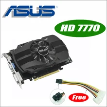 Asus HD7770-FMLII-1GD5 HD 7770 HD7770 1G D5 GDDR5 128 бит ПК настольный видеокарты PCI Express 3,0 GTX 750 Ti GTX750