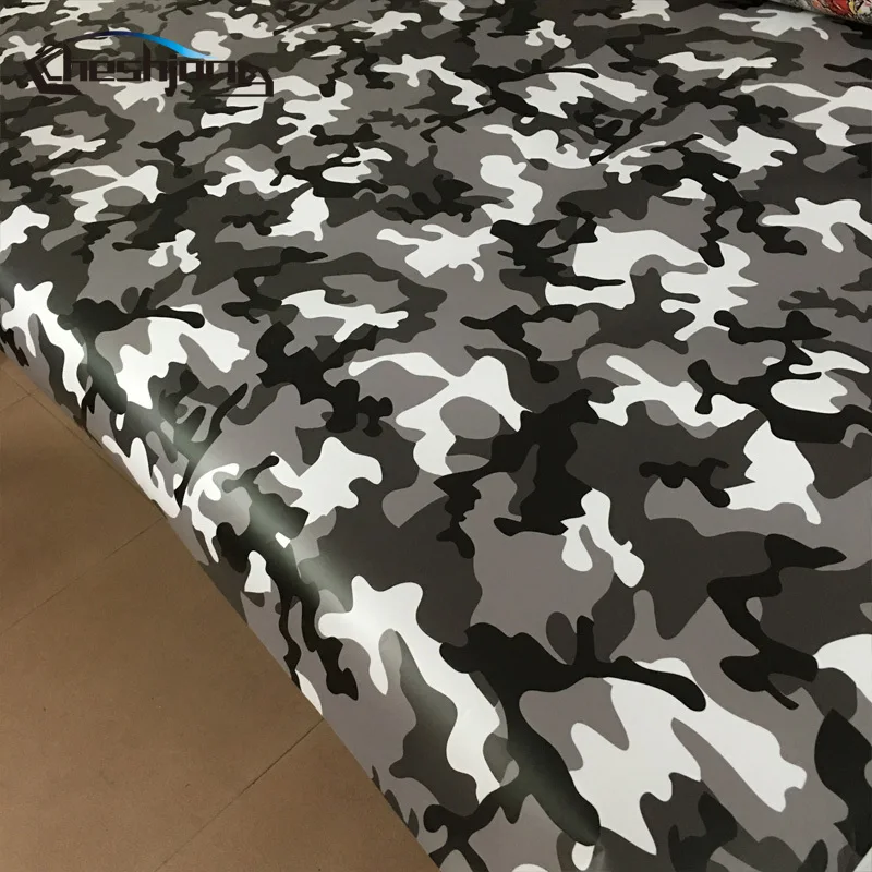 15 Kinds Premium Camo Vinyl Car Wrap Black White Blue Red Green Camouflage Film Sticker For Car Scooter Motorcycle Decoration