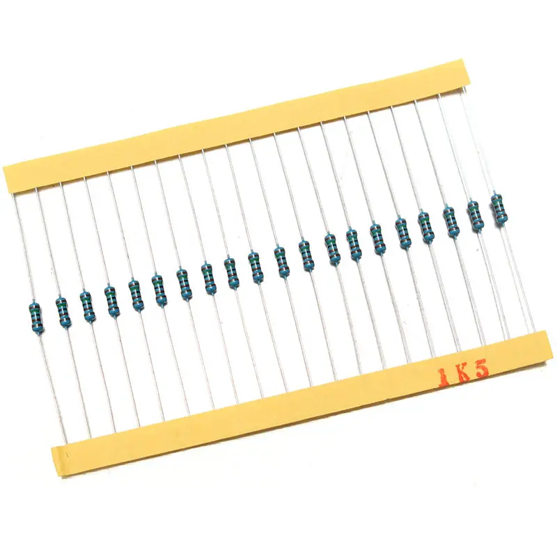 High Quality Wholesale price 2600pcs 130 Values 1/4W 0.25W 1% Metal Film Resistors Assorted Pack Kit Set Lot