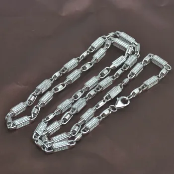 شراءالجليد من المجوهرات ، الهيب هوب نيكلس ، رصاصة سلسلة ، الاسترليني فضية 925 ، الفضة النقية 925 سلسلة ، الرجال المجوهرات