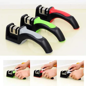 

Kitchen Abrasive Multitool Knife Sharpener Household Two Notches Knife Sharping Quick sanding Tools Accessories Kitchen Tool AA