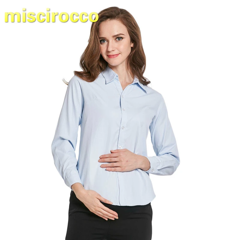 maternity collared work shirts