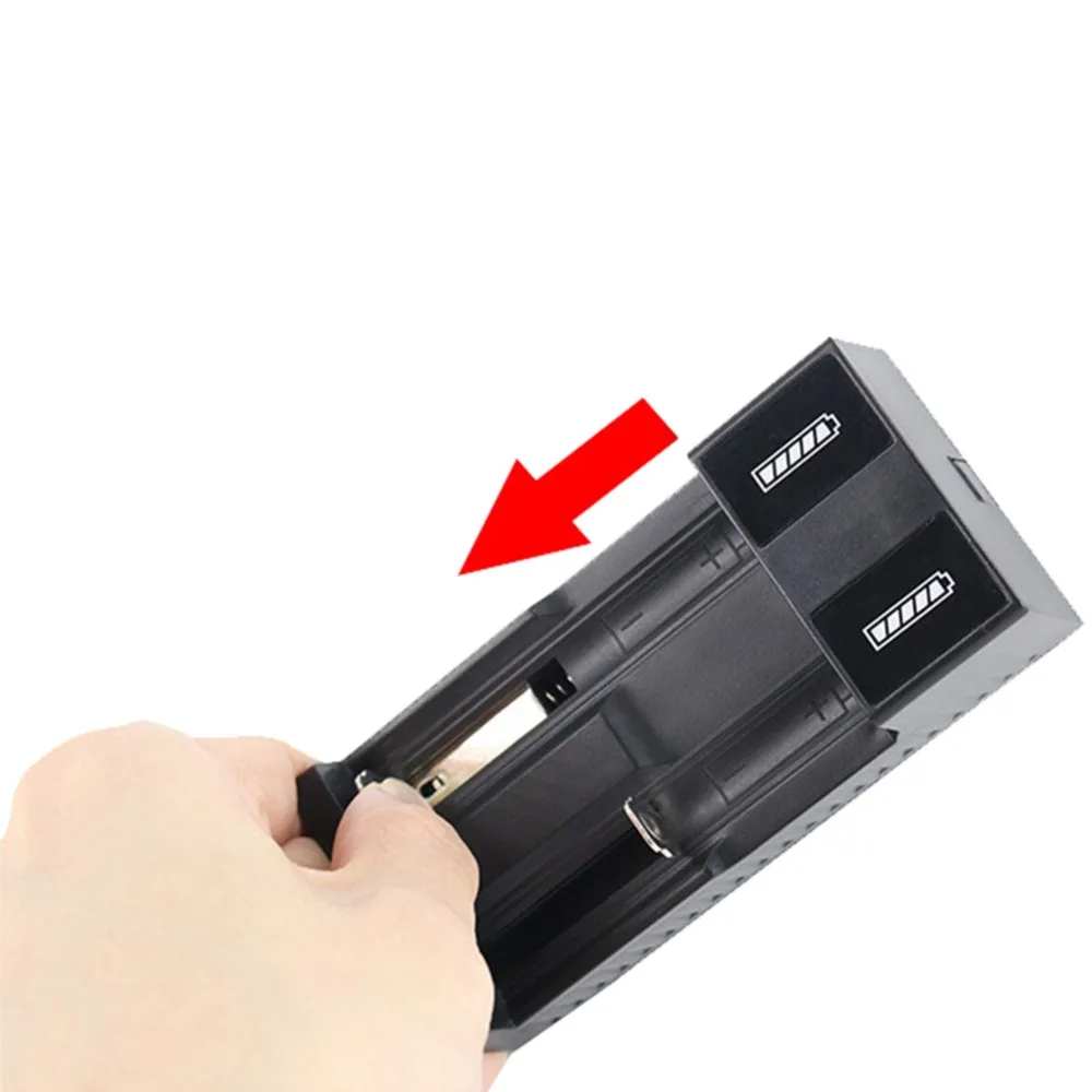 Универсальный 2 слота Батарея USB Зарядное устройство Smart ing 3 7 V для 18650