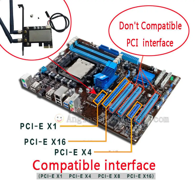 Двухдиапазонный BCM94360CS2 PCI-E 867 Мбит/с 802.11AC BT4.0 Wifi PCI-Express адаптер карта