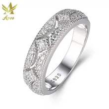 

ANGG Fashion 925 Sterling Silver Closed Ring Wedding & Engagement Ring Wedding Bands for Women Rings stars arranged Jewelry