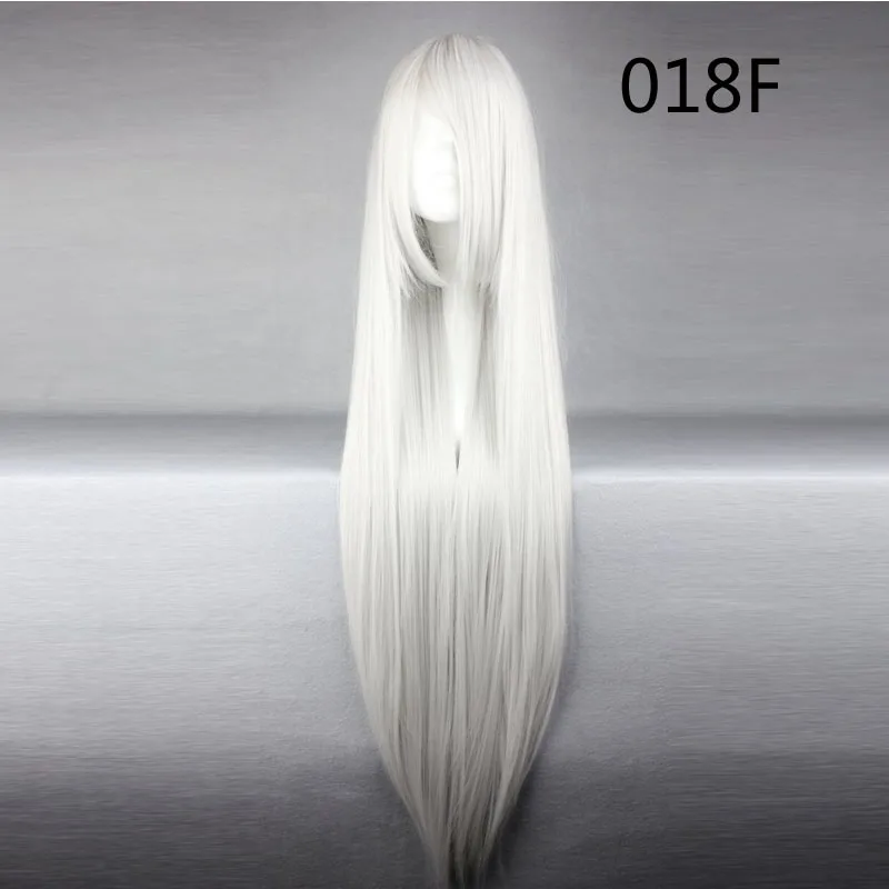 MCOSER 16 цветов синтетический 100 см длинные прямые волосы косплей парик Высокая температура волокна парик-018 - Цвет: 4/30HL