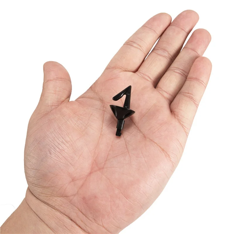 20 pcs Top Quality Black Impact Bait Shields Sea Fishing Rig Hook Bait Holder Clip 