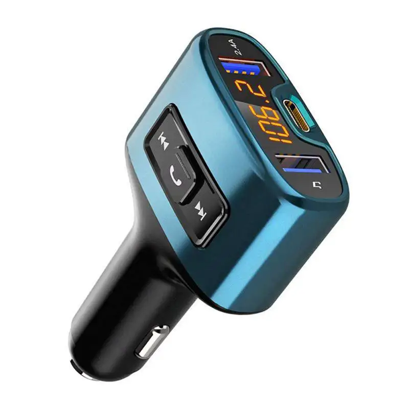 FM Transmitter Aux Modulator Bluetooth Handsfree Car Kit Car Audio MP3 Player with Quick Charge Dual USB Car Charger