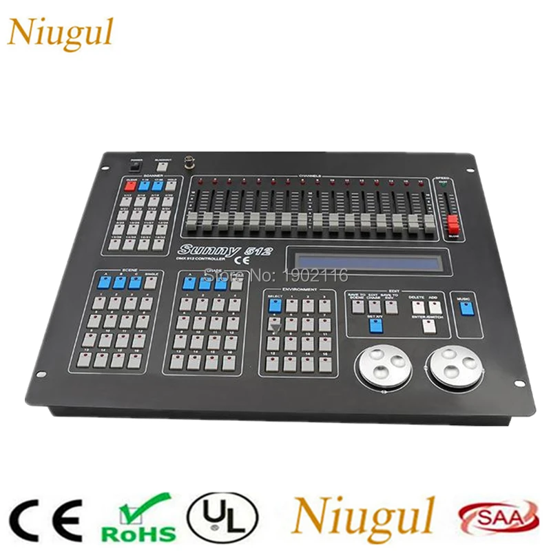 

Sunny 512 DMX Controller DJ Equipment DMX 512 Console Stage Lighting For LED Par Moving Head Light Spotlights DJ Controller