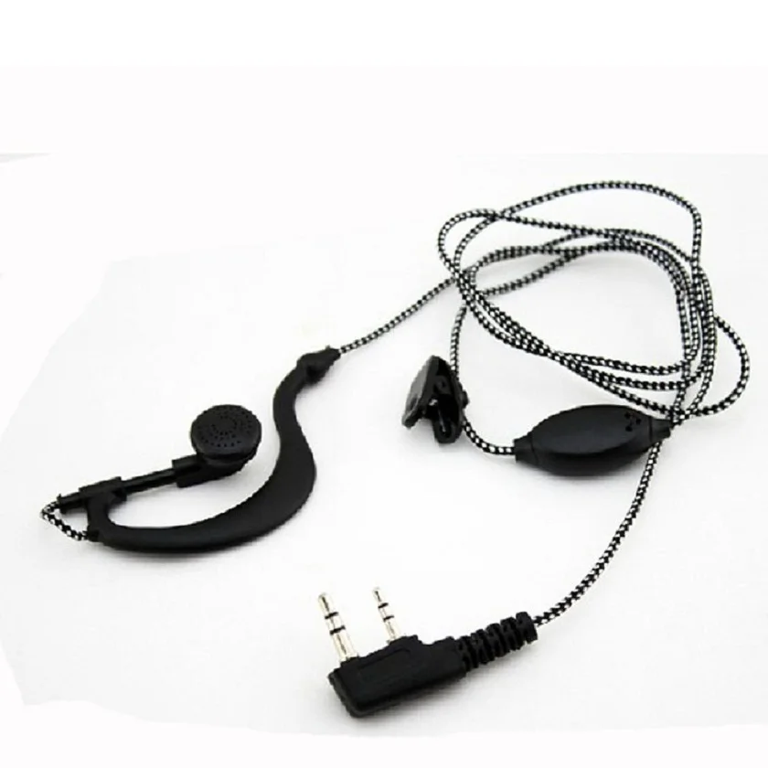 

Adroit New 2PIN Headset High Quality Earpiece With Mic For Security Radio Walkie Talkie CS61115 drop shipping