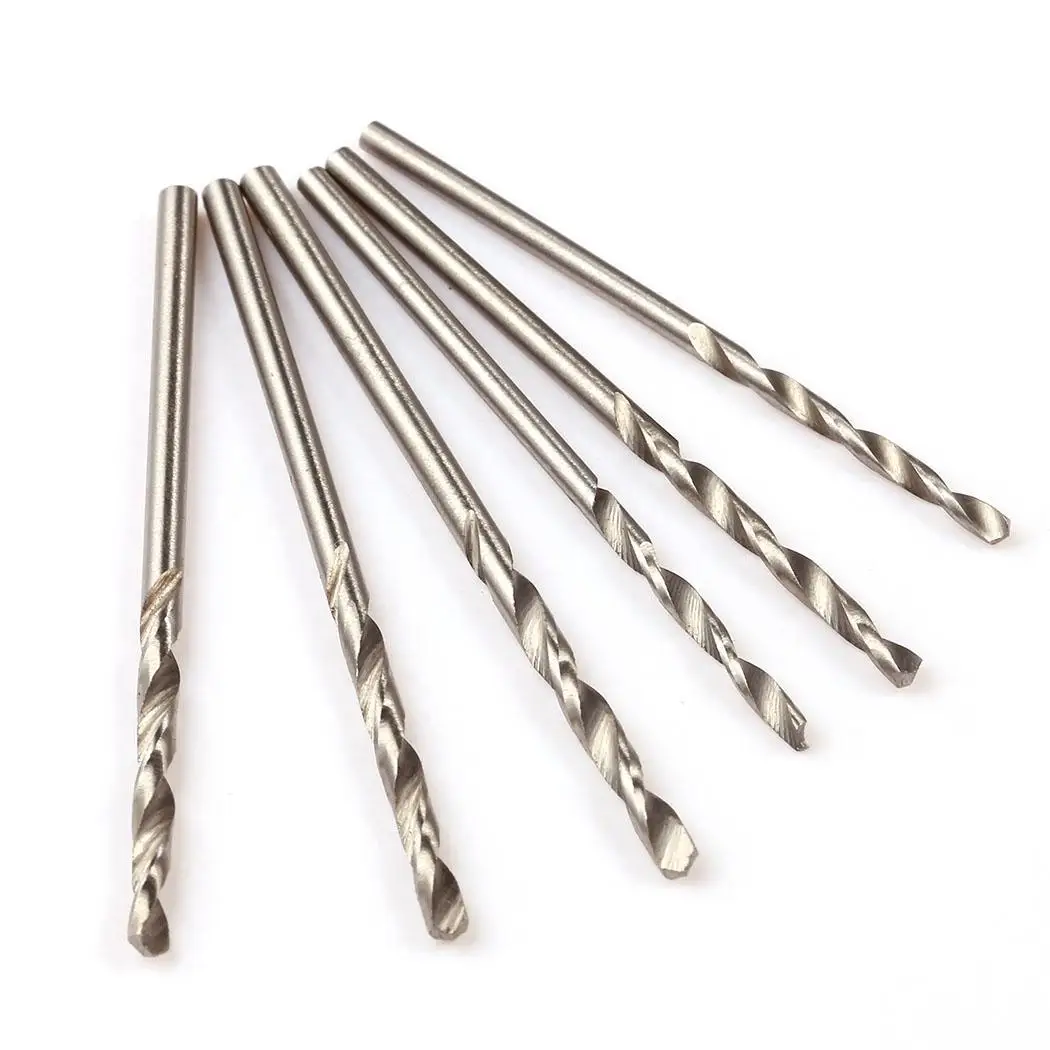 High Speed Steel Straight Shank Twist Hand Drill Bits Silver Set | Инструменты