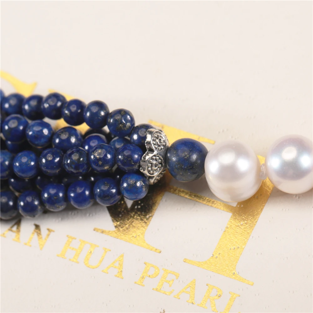 SNH 20-25mm 47inches A square 100% Natural Freshwater Pearl Necklace Fine Jewelry