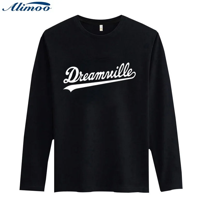 Alimoo Dreamville Fashion Men T Shirt Cotton Long Sleeve Men's T Shirt