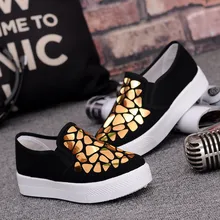 Женские туфли-лодочки из плотной ткани с геометрическим рисунком; цвет золотой, серебряный bling мокаcины на платформе без шнуровки; повседневная обувь с круглым носком весна-осень