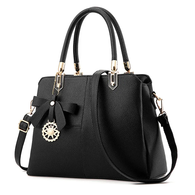 

New Fashion Handbag Women Korean Shoulder Bags Fashion Female pendant Tote Female Large Capacity Beautiful PU Patchwork Bag