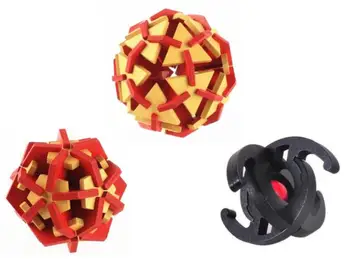 

2017 New 3PCS/Set IQ Wooden Puzzle Mind Brain Teasers Wood Burr Puzzles Game for Adults Children