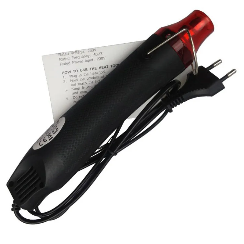 

EU adapter 220V Using Heat Gun Electric Power tool hot air 300W temperature Gun with supporting seat Shrink Plastic ceramic DIY
