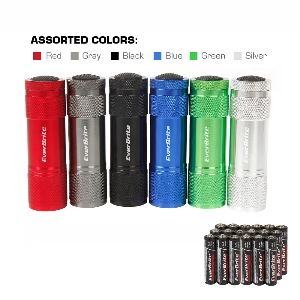 Everbrite Aluminum LED Flashlight Torch Camping Flash Light Summer