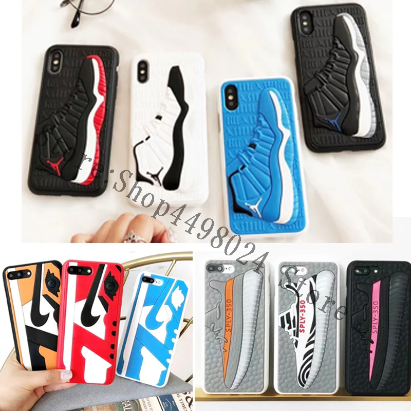 

New NBA Air Jordan Sports Shoes 3D Basketball Star Soft Phone Cases For iphone 6 6S 7 8 Plus X XS XR MAX 10 Back Cover Case