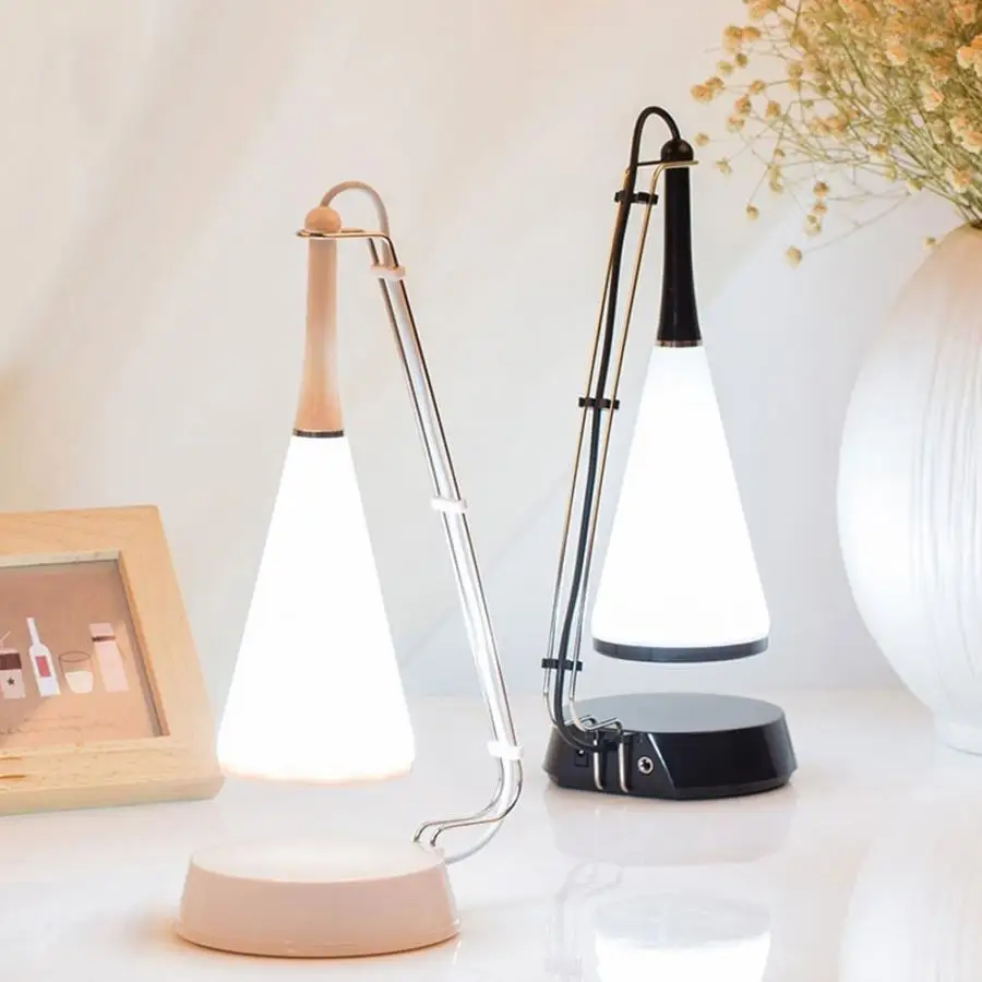 

Reading Table Lamp Portable Rechargeable Touch Dimmable Desk Lamp LED Night Light With Music Speaker Table LED Lamp
