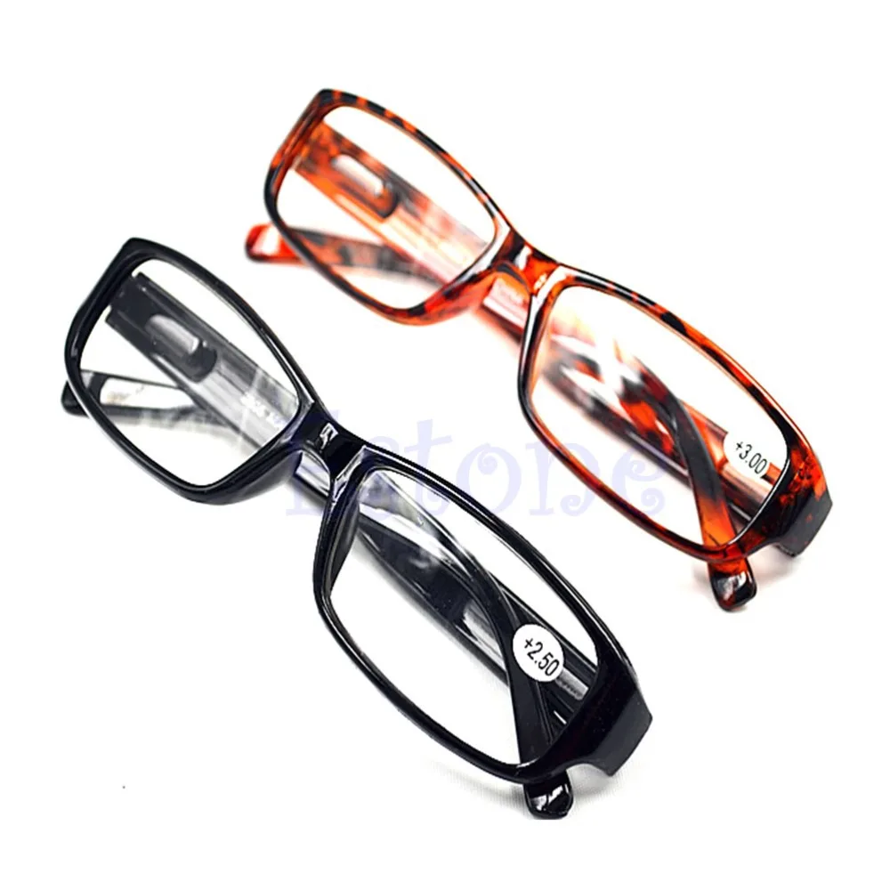Новый мужской Для женщин Для мужчин удобные очки для чтения при пресбиопии чёрный; коричневый новый 1,0 1,5 2,0 2,5 3,0 диоптрии чёрный; коричневый