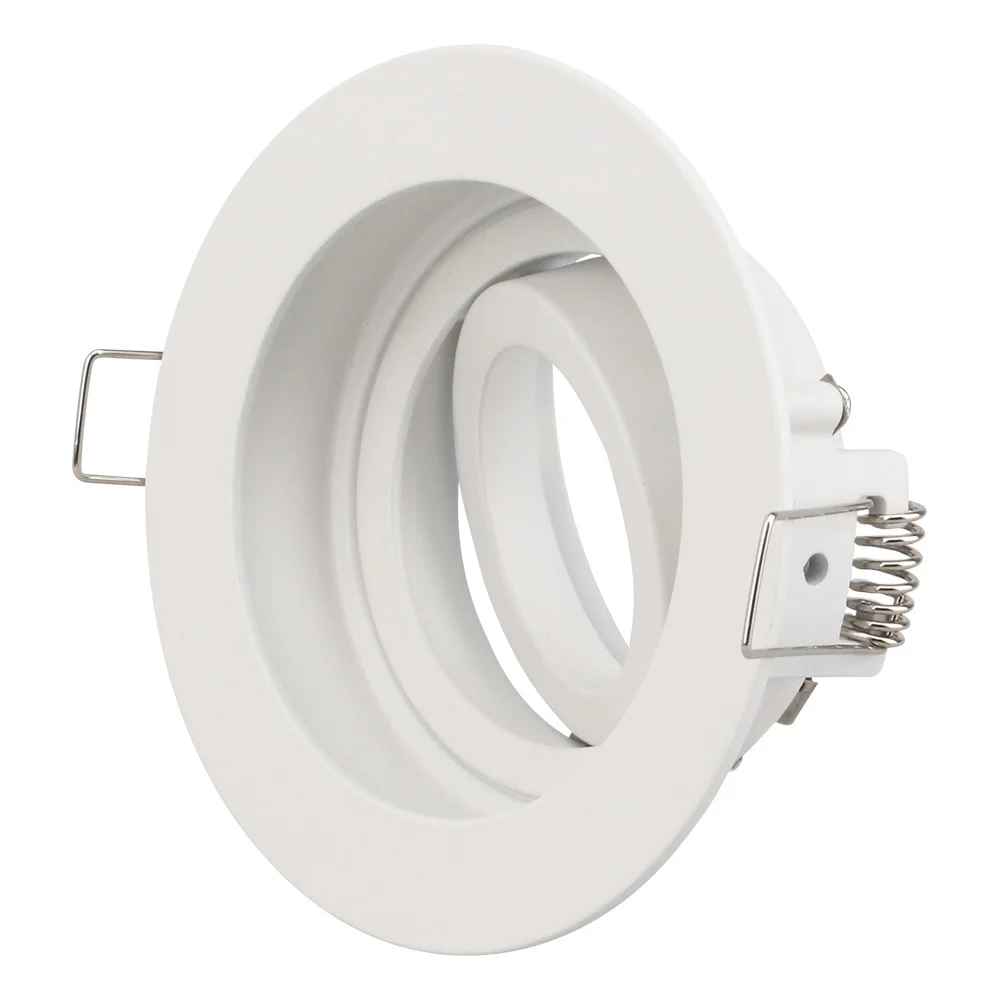 

light Base MR16 GU10 E14 White/Black Dia 50mm aluminum Fixture Lamp Holders Ceiling Spot Downlights Fitting