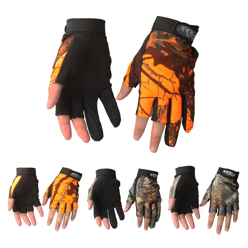 Buy 1 Pair Half Finger Breathable Fishing Gloves 3