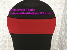 100pcs #Red Spandex Chair Band,Double Layer Lycra Chair Band For Chair Cover &Wedding Events &Party Decoration