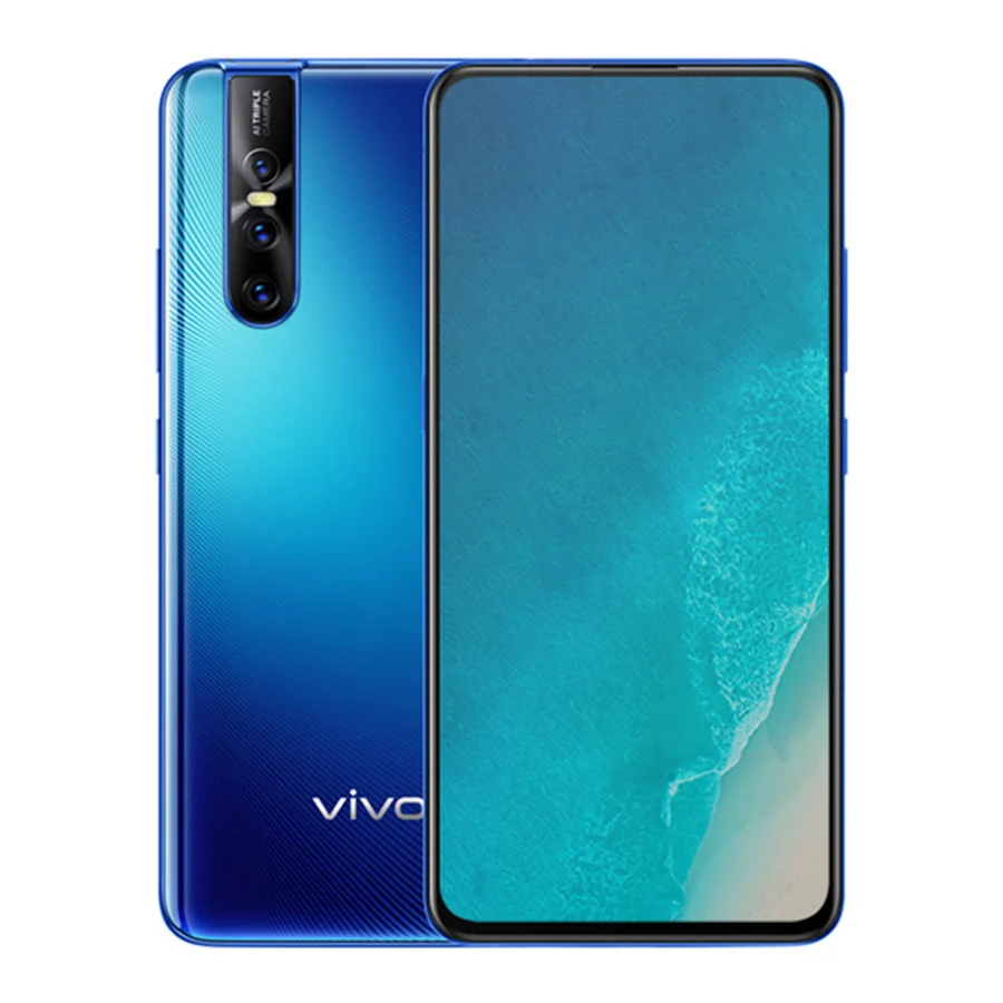 Глобальная версия,, Vivo V15 Pro, 6,39 дюймов, 48 МП, 6 ГБ, 128 ГБ, четыре ядра, мобильные телефоны Snapdragon 675, встроенный экран, отпечаток пальца, мобильный телефон