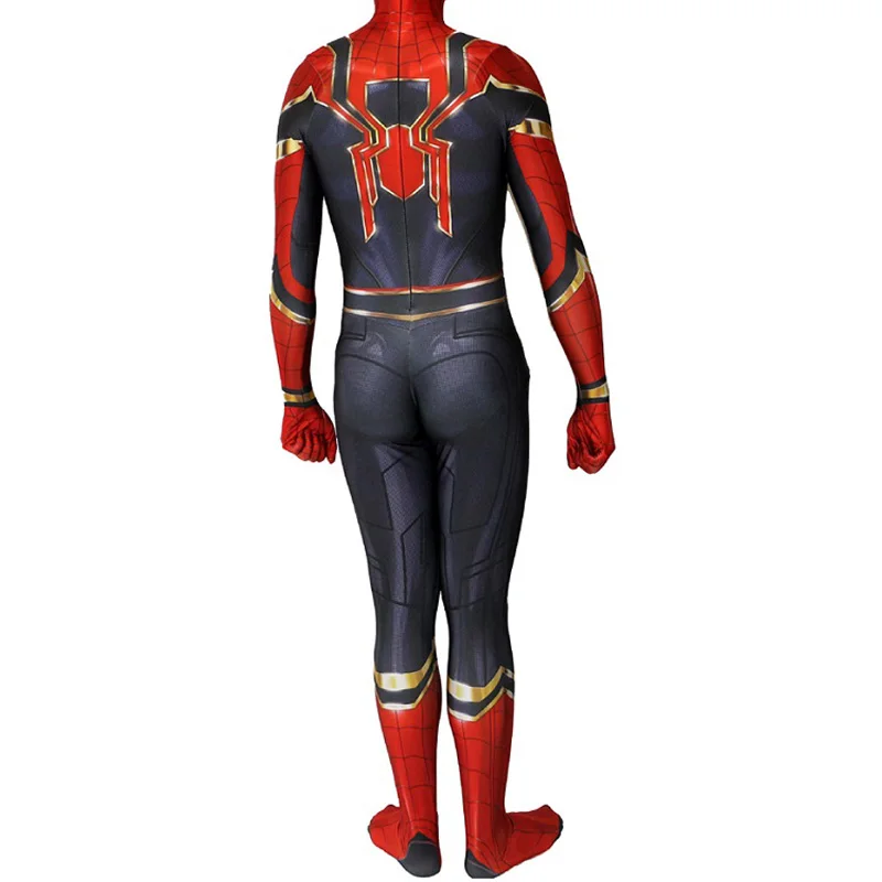 Костюм Человека-паука для взрослых, домашний костюм Человека-паука, карнавальный костюм, том Холланд, Железный Человек-паук, супергерой, 3D принт, спандекс, костюм зентай