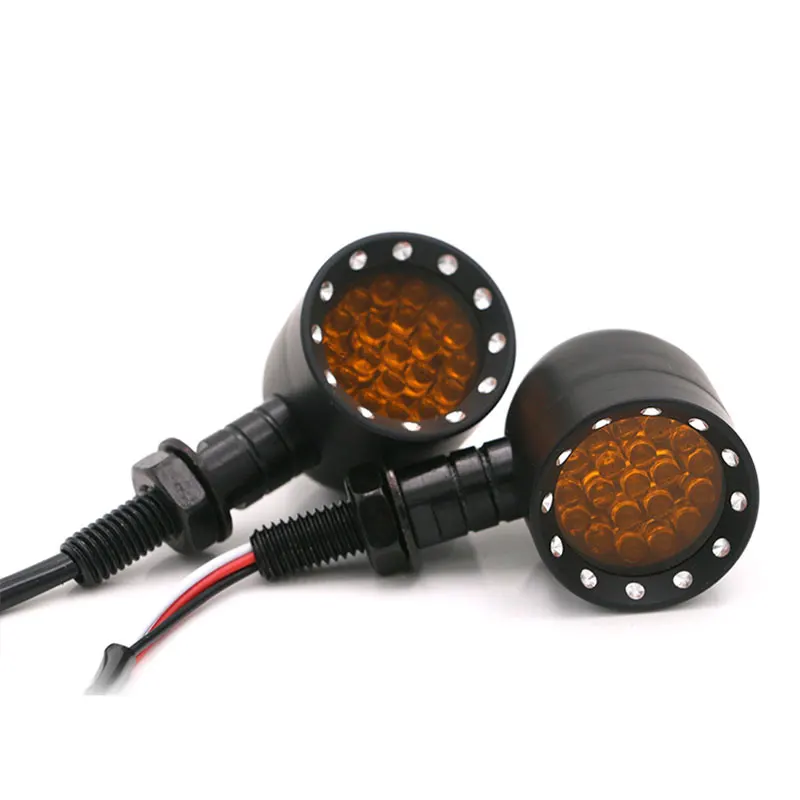 Nuoxintr Universal led Motorcycle Turn Signal Lights Indicators Moto Motorbike Motorcycle Accessories Tail Lights Signal Lamp